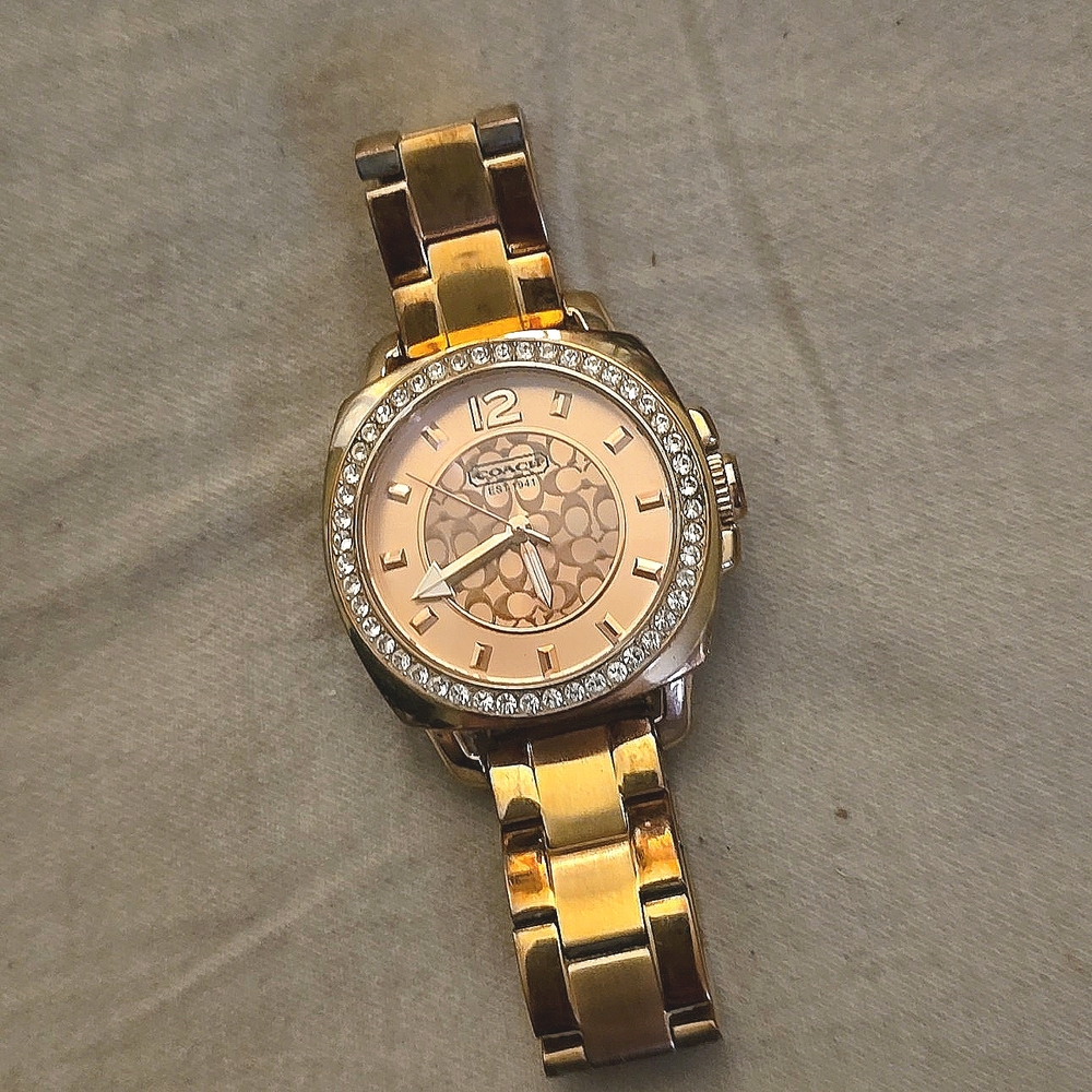Coach Mini Boyfriend Rose Gold Watch